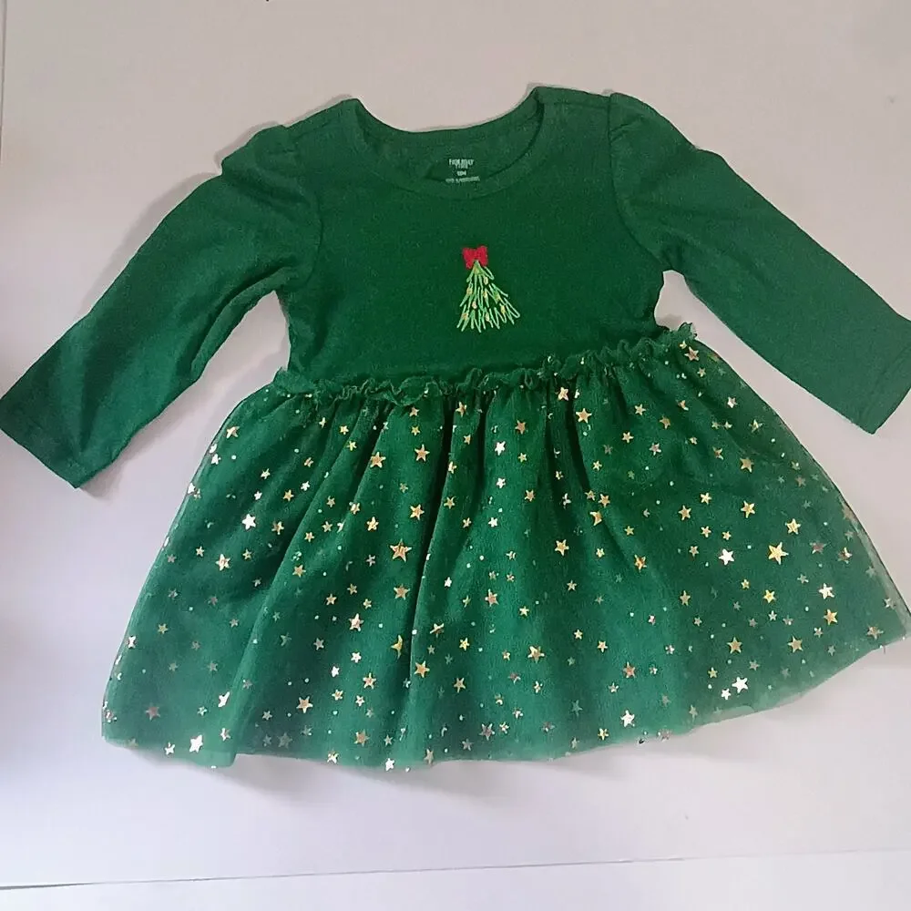 3pc 12 Months Baby Dress Bundle